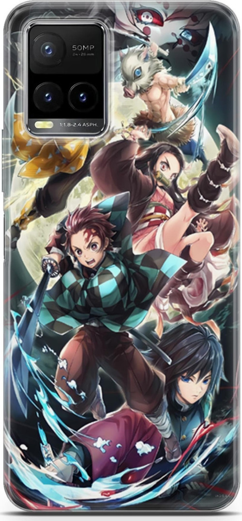 Vivo Y21 uyumlu Anime 5 Koruyucu Kılıf Demon Slayer I