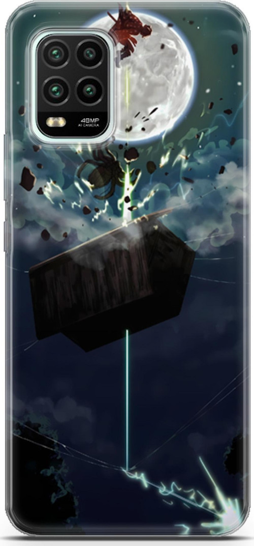 Xiaomi Mi 10 Lite uyumlu Anime 9 Baskılı Demon Slayer Zenitsu