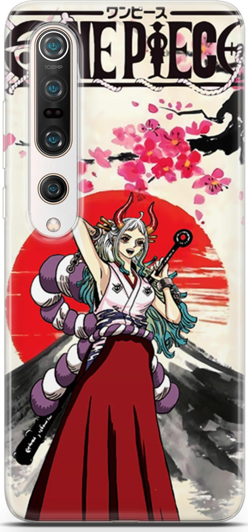 Xiaomi Mi 10 uyumlu Anime 12 Parlak Baskılı One Piece Yamato