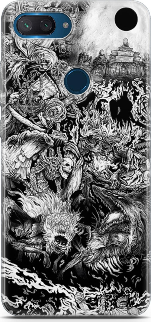 Xiaomi Mi 8 Lite için Anime 7 UV Kapak Berserk Dark Souls