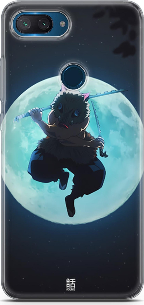 Xiaomi Mi 8 Lite uyumlu Anime 28 HD UV Baskı Demon Slayer inosuke Hashibira