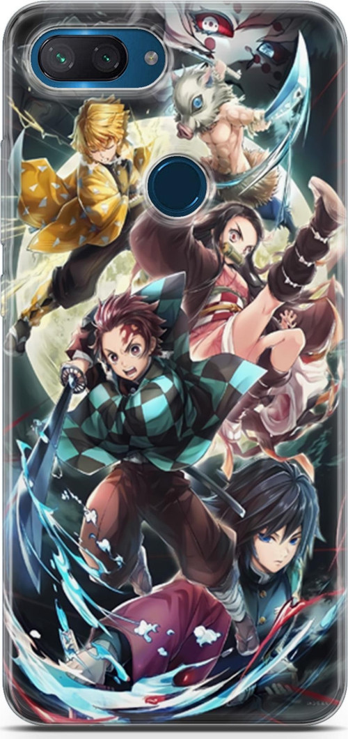 Xiaomi Mi 8 Lite uyumlu Anime 5 UV Kapak Demon Slayer I