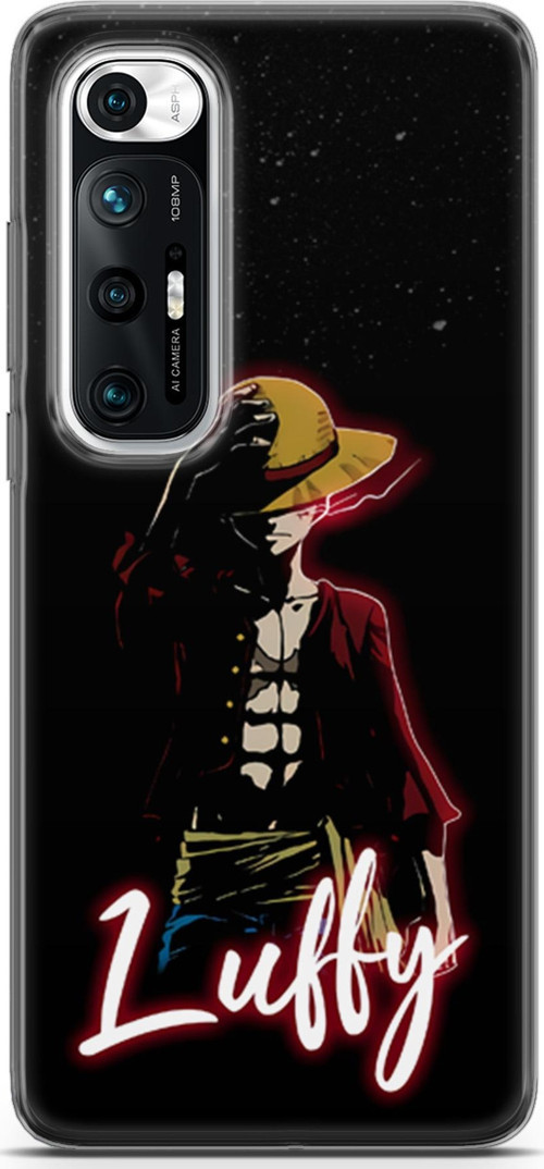 Xiaomi Mi 10s için Anime 36 Telefon Kabı One Piece Luffy Siyah