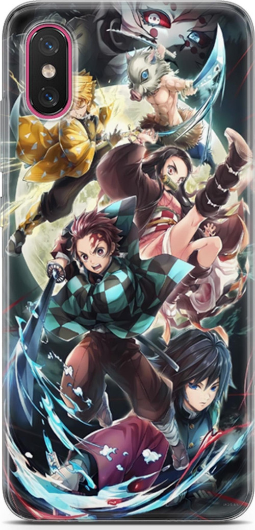 Xiaomi Mi 8 Pro uyumlu Anime 5 Şeffaf Demon Slayer I