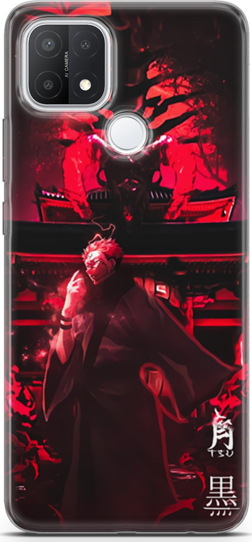 Oppo A15 için Anime 11 Koruma Kılıfı Jujutsu Kaisen Ryomen Sukuna
