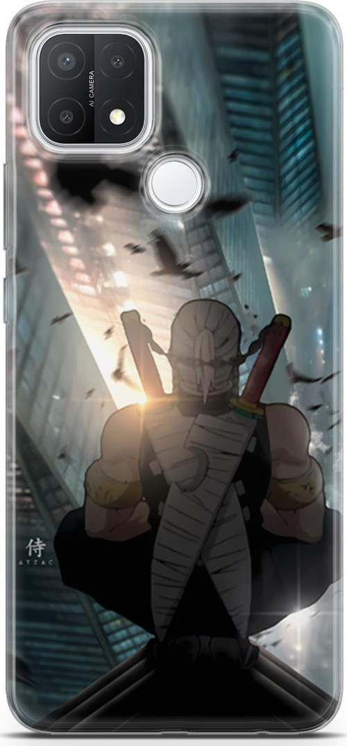 Oppo A15 için Anime 16 Darbe Emici Demon Slayer Tengen