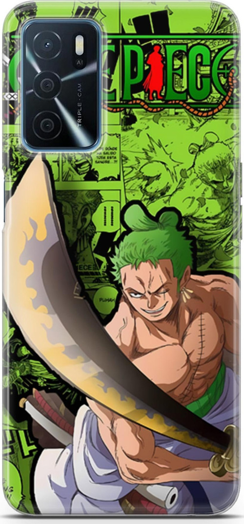 Oppo A16 uyumlu Anime 10 Telefon Kılıfı One Piece Zoro