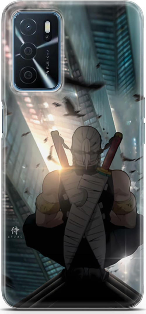 Oppo A16 uyumlu Anime 16 UV Tasarım Demon Slayer Tengen
