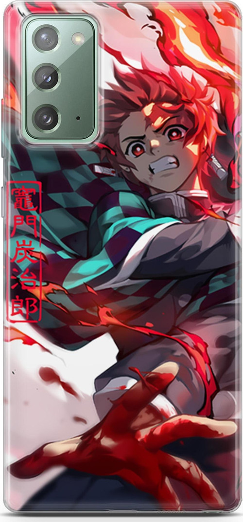Samsung Galaxy Note 20 için Anime 19 Telefon Kabı Kimetsu No Yaiba