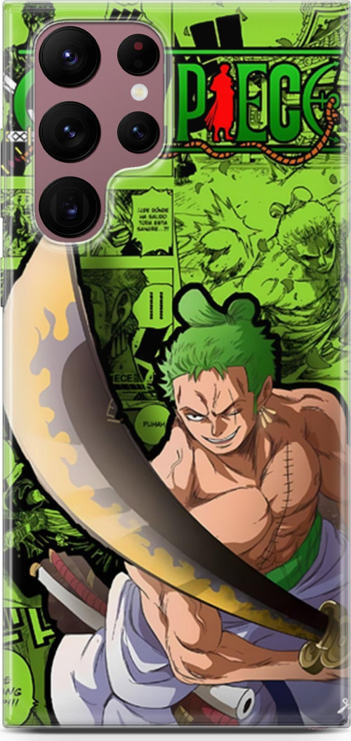 Samsung Galaxy S22 Ultra için Anime 10 Koruyucu Kılıf One Piece Zoro