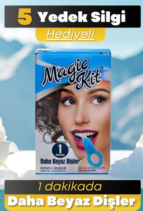 Diş Leke Silgisi 1 Aparatlı + 5 Yedek Süngerli Set 1 Paket