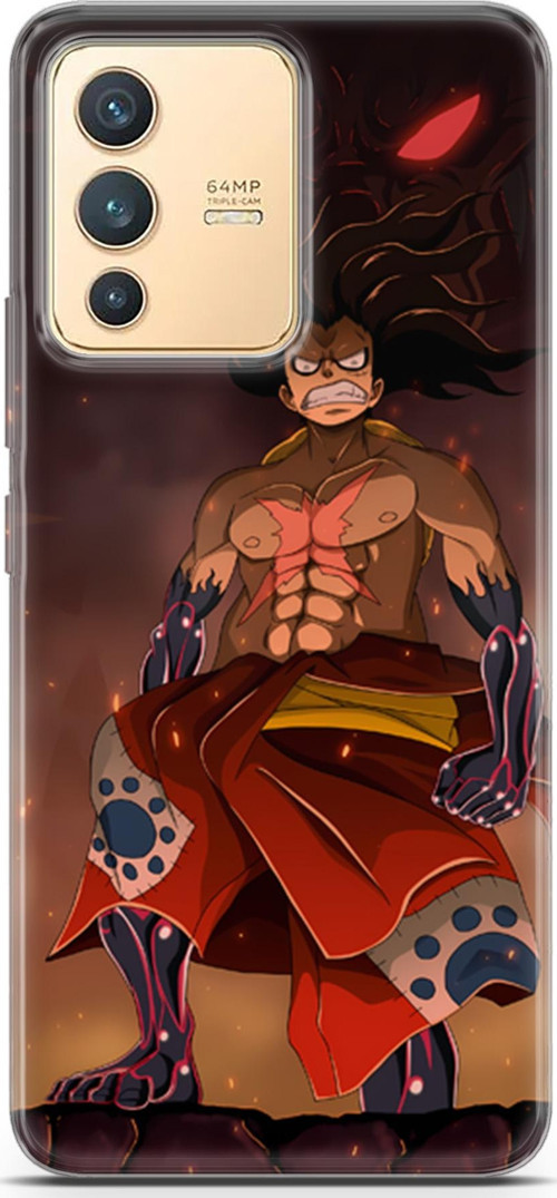 Vivo V23 5G için Anime 21 Şeffaf One Piece Luffy I