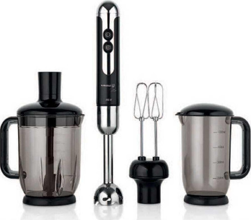 A447-12 Mia Mega Siyah/Krom Blender Set