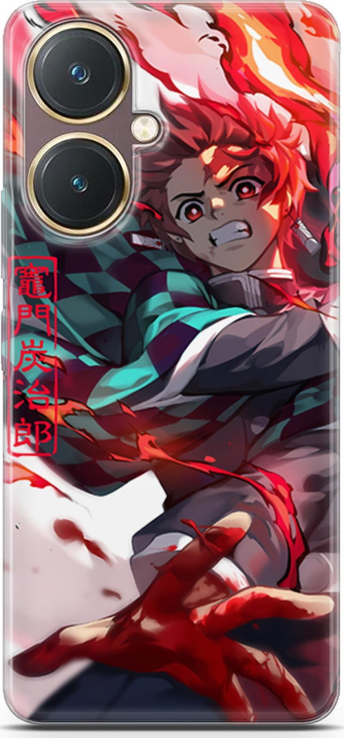 Vivo Y27 uyumlu Anime 19 HD Baskı Kimetsu No Yaiba