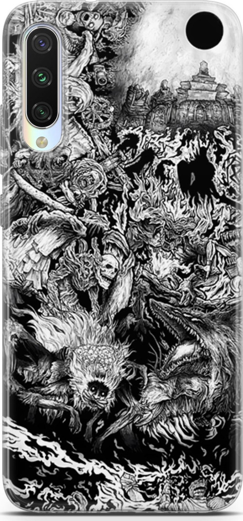 Xiaomi Mi A3 uyumlu Anime 7 Fit Baskılı Berserk Dark Souls