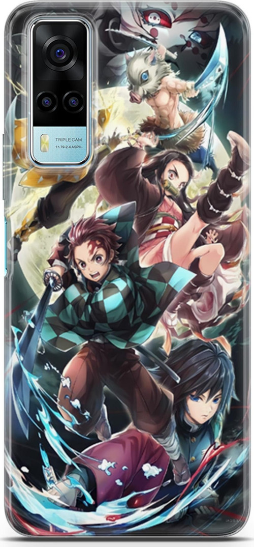 Vivo Y53s için Anime 5 Silikon Kapak Demon Slayer I