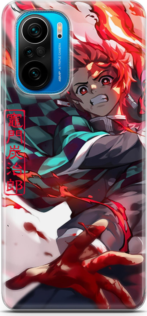 Xiaomi Poco F3 uyumlu Anime 19 Baskılı Kapak Kimetsu No Yaiba