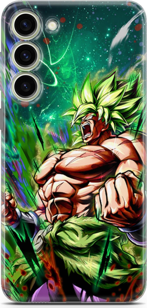 Samsung Galaxy S23 Plus için Anime 3 Premium UV Saiyan Rage Dragon Ball
