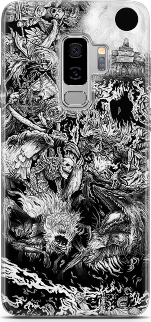 Samsung Galaxy S9 Plus için Anime 7 Silikon Kapak Berserk Dark Souls