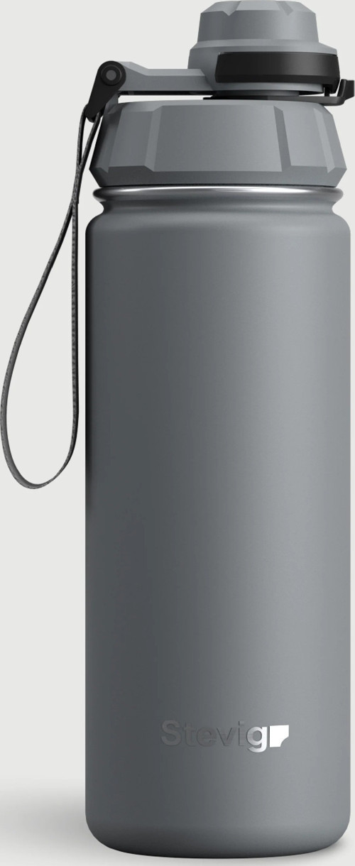 STEVIG 1 HAND LEAK-PROOF SIZDIRMAZ ÇELİK TERMOS 1000 ML GREY ST-214