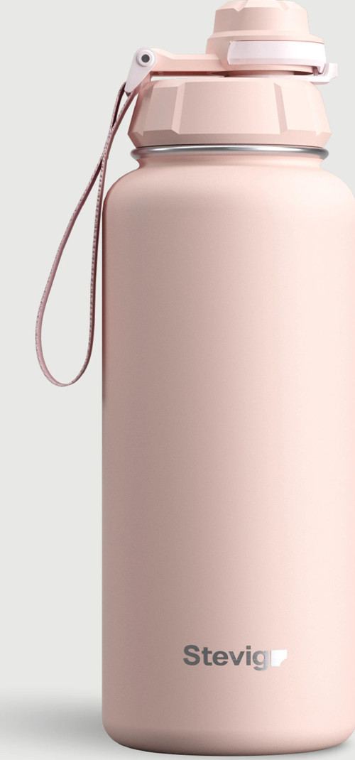 STEVIG 1 HAND LEAK-PROOF SIZDIRMAZ ÇELİK TERMOS 1000 ML ICY PINK ST-219