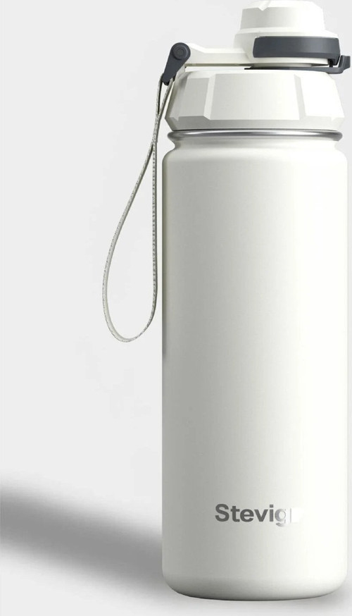 STEVIG 1 HAND LEAK-PROOF SIZDIRMAZ ÇELİK TERMOS 500 ML STAR WHITE ST-220