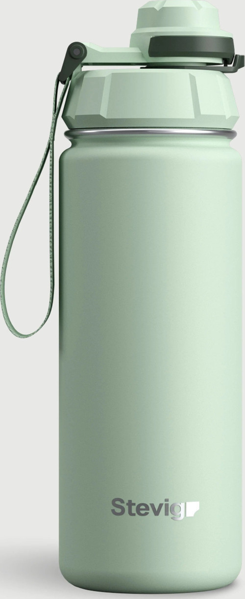 STEVIG 1 HAND LEAK-PROOF SIZDIRMAZ ÇELİK TERMOS 500 ML SMOKE GREEN ST-221