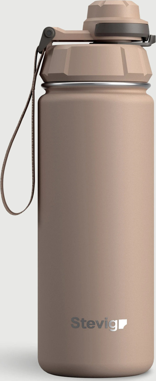 STEVIG 1 HAND LEAK-PROOF SIZDIRMAZ ÇELİK TERMOS 500 ML LIGHT BROWN ST-224