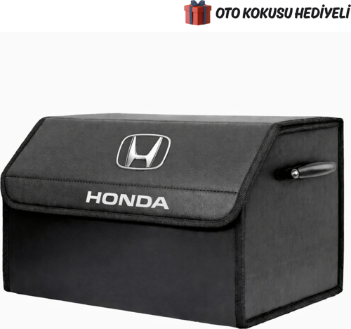 Honda Marka Logolu Oto Bagaj Organizer Çanta Oto Bagaj Çantası 2 Bölmeli Suni Deri