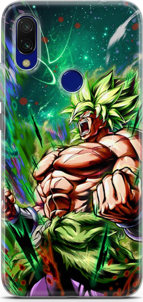 Xiaomi Redmi 7 için Anime 3 HD Desenli Saiyan Rage Dragon Ball