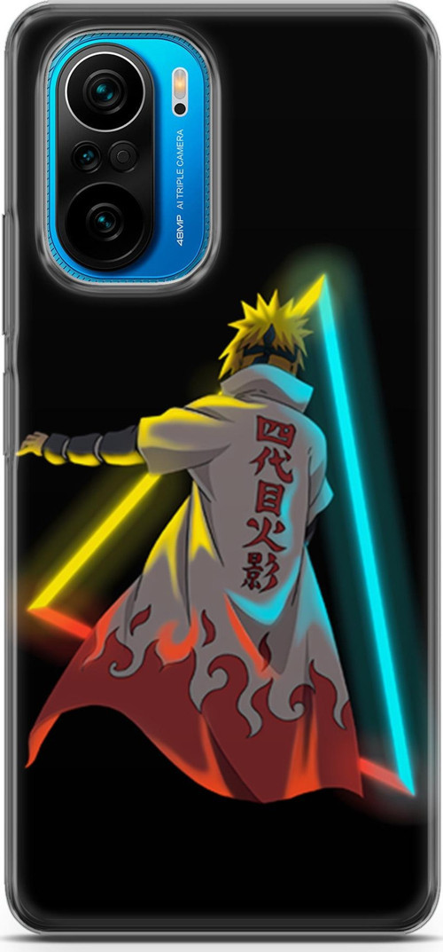 Xiaomi Redmi K40 için Anime 32 Premium UV Minato Neon Naruto