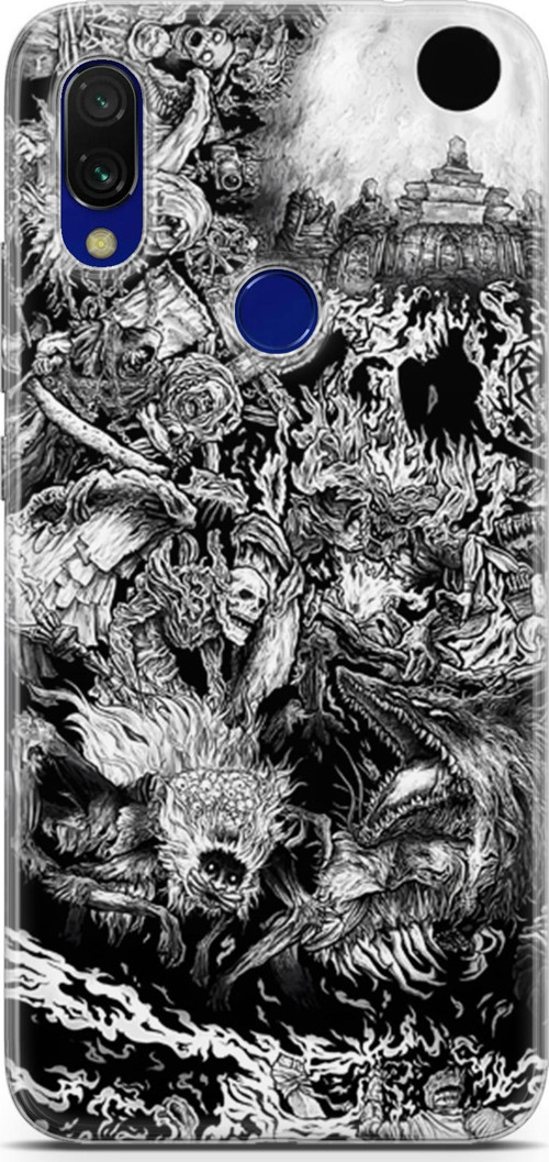 Xiaomi Redmi 7 için Anime 7 UV Kapak Berserk Dark Souls