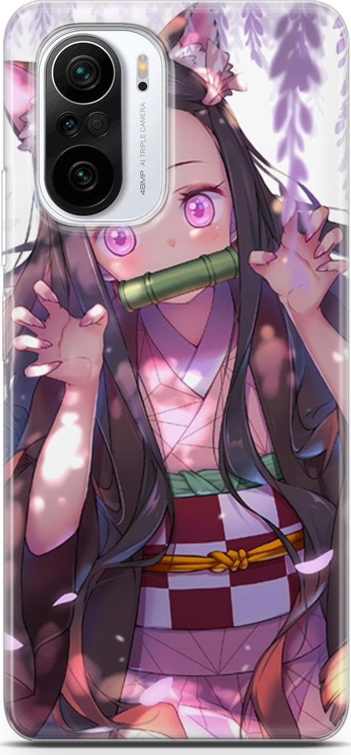 Xiaomi Redmi K40 Pro için Anime 14 TPU Demon Slayer Nezuko