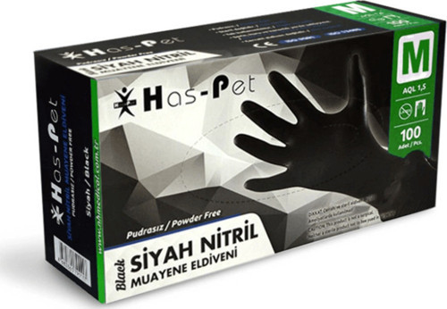 HasPet Siyah Nitril Eldiven