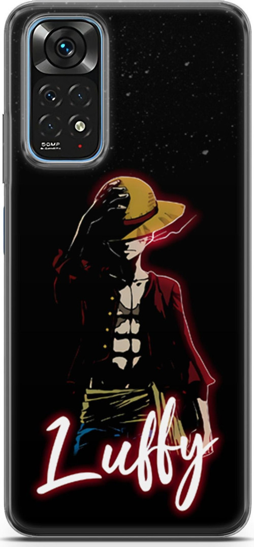 Xiaomi Redmi Note 11 uyumlu Anime 36 TPU One Piece Luffy Siyah