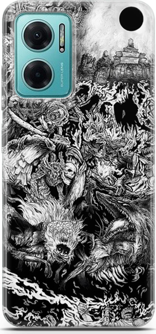 Xiaomi Redmi Note 11e için Anime 7 TPU Silikon Berserk Dark Souls
