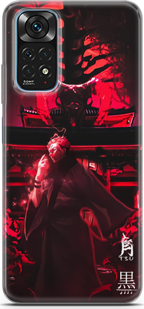 Xiaomi Redmi Note 11s uyumlu Anime 11 TPU Silikon Jujutsu Kaisen Ryomen Sukuna