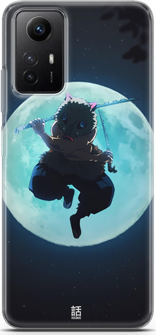 Xiaomi Redmi Note 12s 4G için Anime 28 HD Desenli Demon Slayer inosuke Hashibira