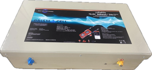 Prismacell 76,8 Volt 105ah LiFePO4 Elektrikli Araba Yuki AMY Motor Aküsü Bataryası