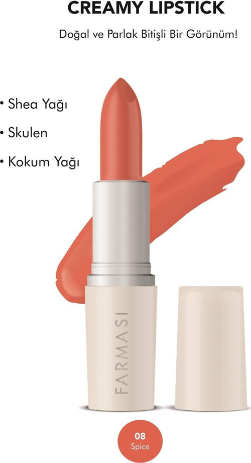 Creamy Lipstick 08 Spıce 4 Gr