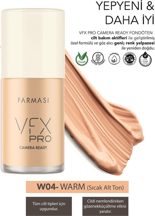 Vfx Pro Camera Ready Fondöten W04 30 Ml