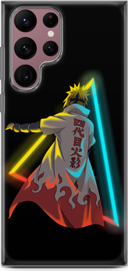 Samsung Galaxy S22 Ultra uyumlu Anime 32 HD Koruma Minato Neon Naruto