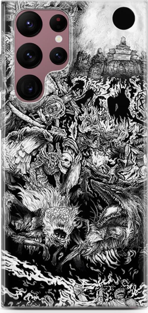 Samsung Galaxy S22 Ultra uyumlu Anime 7 Parlak Baskılı Berserk Dark Souls