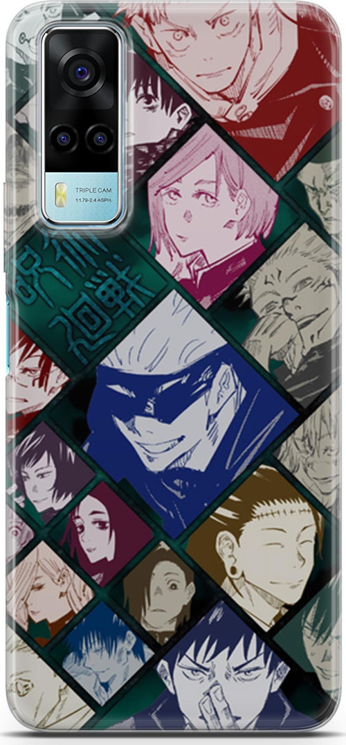 Vivo Y53s uyumlu Anime 2 Lüks Jujutsu Kaisen itadori