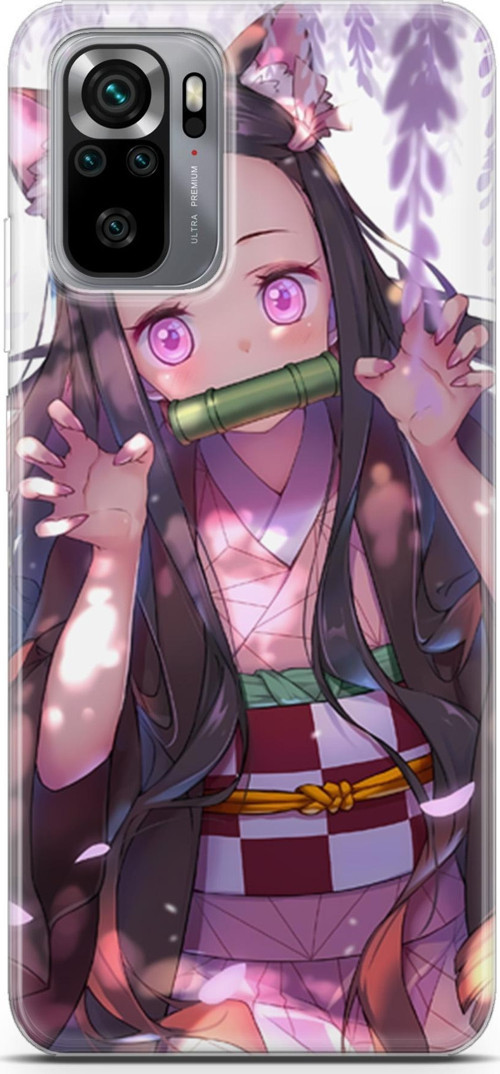 Xiaomi Redmi Note 10s uyumlu Anime 14 HD Kapak Demon Slayer Nezuko