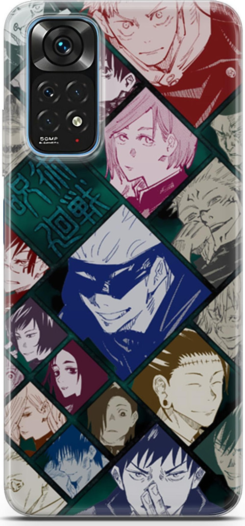 Xiaomi Redmi Note 11 için Anime 2 Telefon Kabı Jujutsu Kaisen itadori