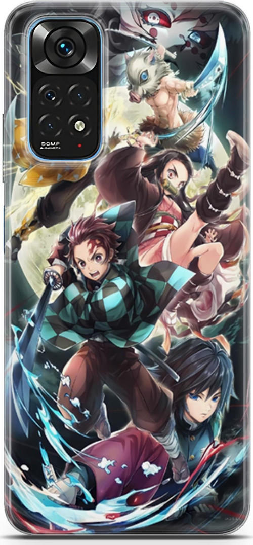 Xiaomi Redmi Note 11 için Anime 5 HD Baskı Demon Slayer I