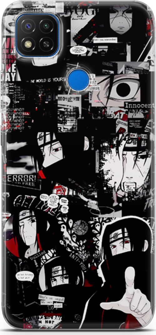 Xiaomi Redmi 9c uyumlu Anime 29 Baskılı Kapak Itachi Uchiha