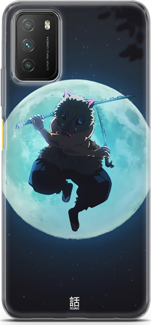 Xiaomi Poco M3 uyumlu Anime 28 HD Desen Demon Slayer inosuke Hashibira