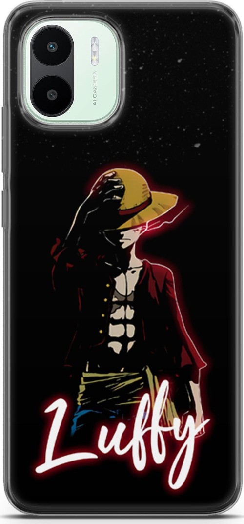 Xiaomi Redmi A1 için Anime 36 Darbe Emici One Piece Luffy Siyah